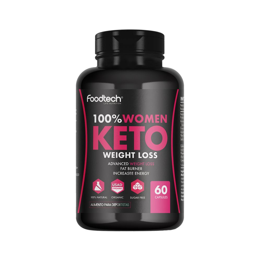 100% Women Keto Weight Loss 60 cap - Foodtech