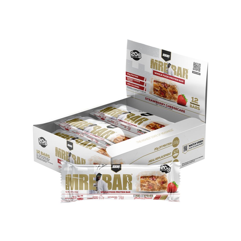 Caja MRE Protein Bar 12 Unid Strawberry - Redcon1